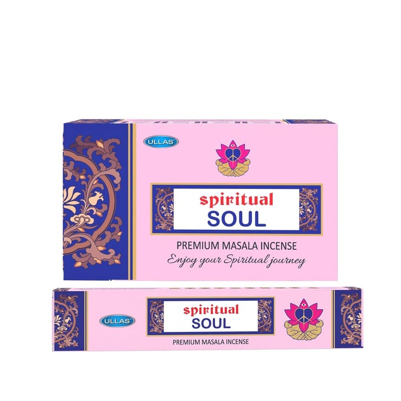 Ullas Spiritual Soul Agarbathi Premium Masala Incense Sticks with Floral Fragrance , 180 Incense Sticks - Image 1